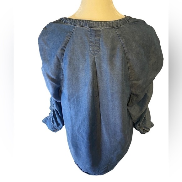 Beach lunch lounge denim top size Small - Picture 2 of 8